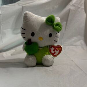 RARE Ty HELLO KITTY 🐱 Ty Plush with Green Accents